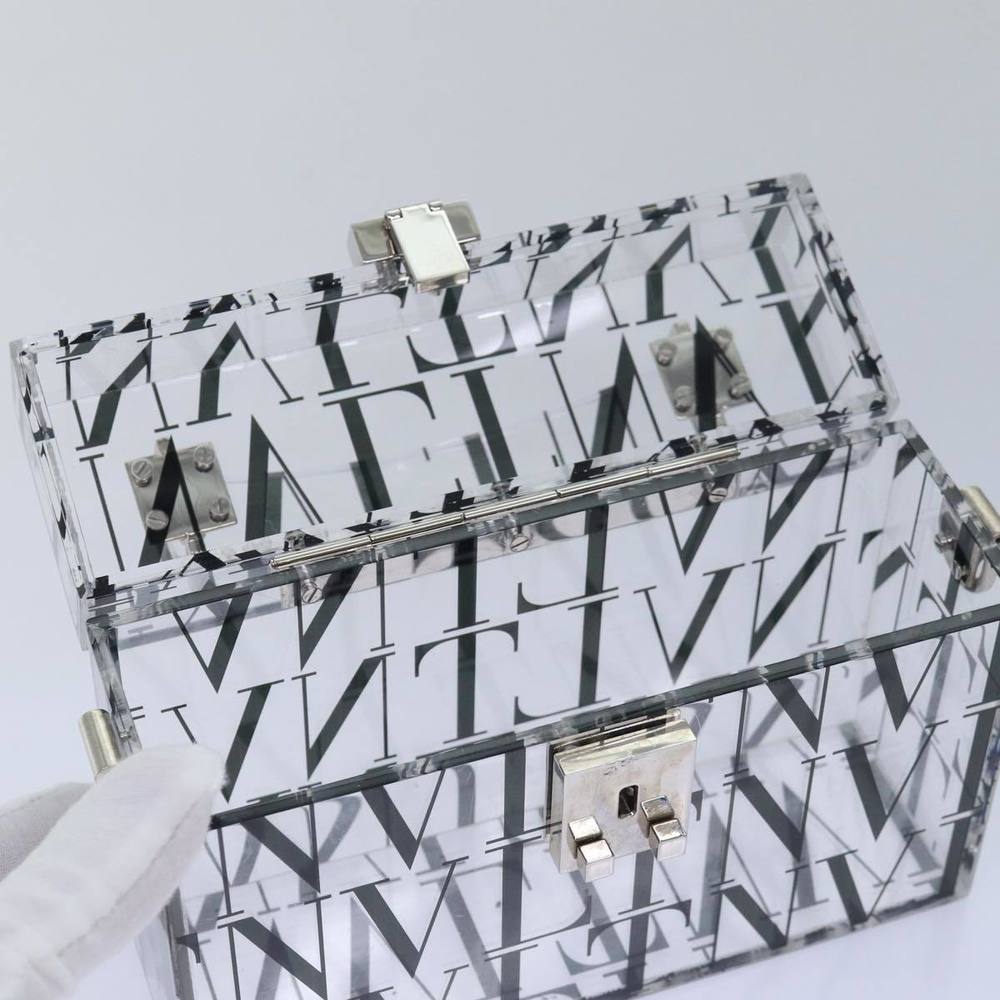 VALENTINO Hand Bag Plastic 2way Clear Auth 78373A - Picture 10 of 16